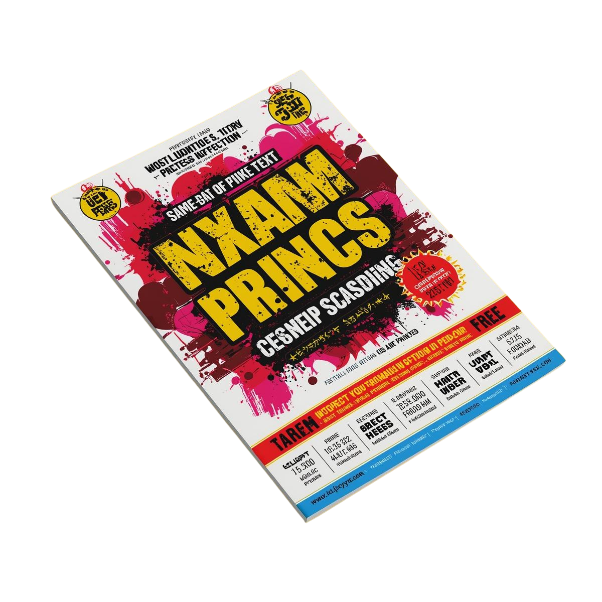 80lb Gloss Text Flyer – Same Day Print