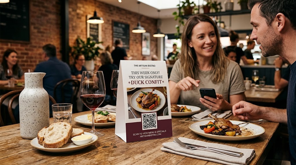 Table Tents and Tent Cards — In-Hand Upselling at the Table